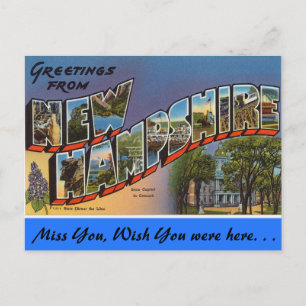 Grüße aus New Hampshire Postkarte