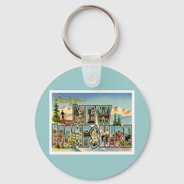 Grüße aus New Hampshire Schlüsselanhänger (Vorderseite)