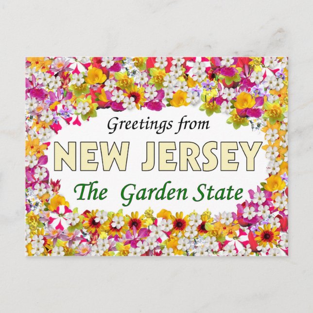 Grüße aus New Jersey Postkarte (Vorderseite)