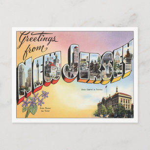 Grüße aus New Jersey Postkarte