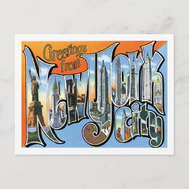 Grüße aus New York City Postkarte (Vorderseite)