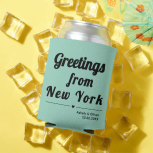 Grüße aus New York - individuelle Hochzeitsgeschen Dosenkühler