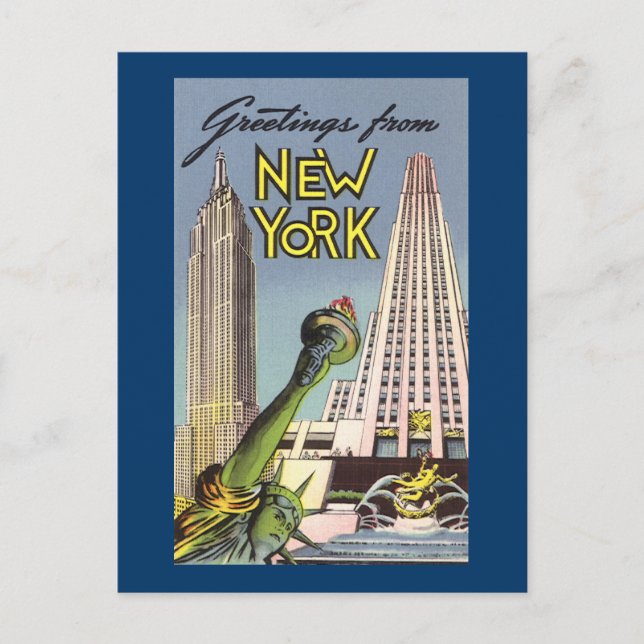 Grüße aus New York Postkarte (Vorderseite)