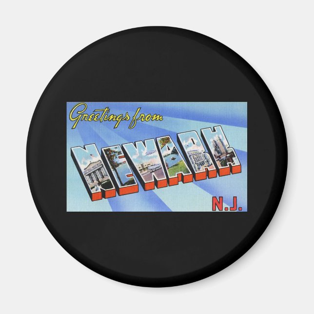 Grüße aus Newark New Jersey Magnet (Vorne)