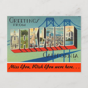 Grüße aus Oakland Postkarte