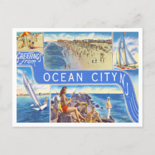 Grüße aus Ocean City, New Jersey Reise Postkarte