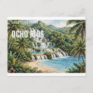 Grüße aus Ocho Rios, Jamaika Reise-Postkarte Postkarte