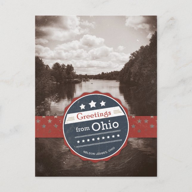 Grüße aus Ohio - Vintag Postkarte (Vorderseite)