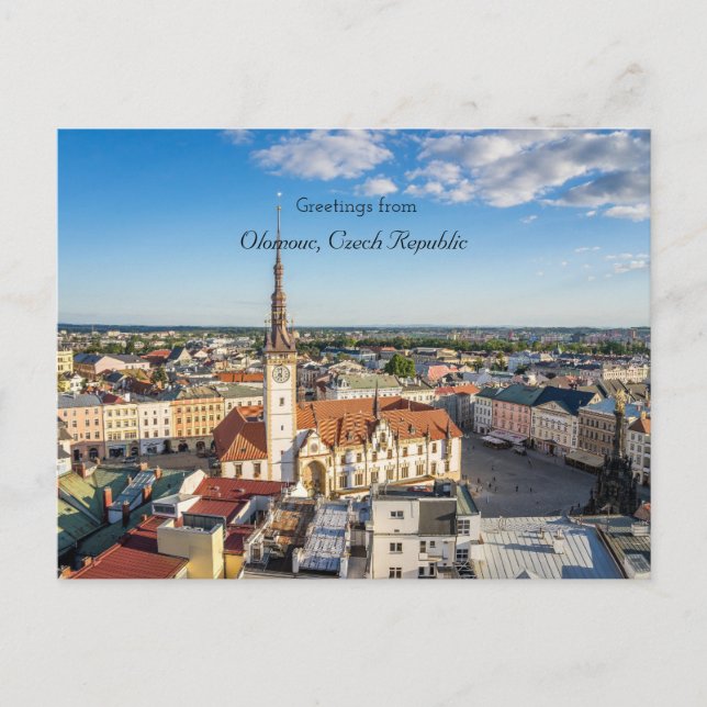 Grüße aus Olmütz, Tschechische Republik Postkarte (Vorderseite)
