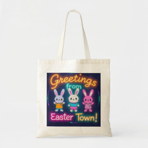 Grüße aus Osterstadt Bunnies Tragetasche