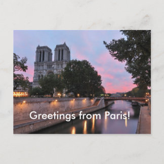 Grüße aus Paris! Postkarte