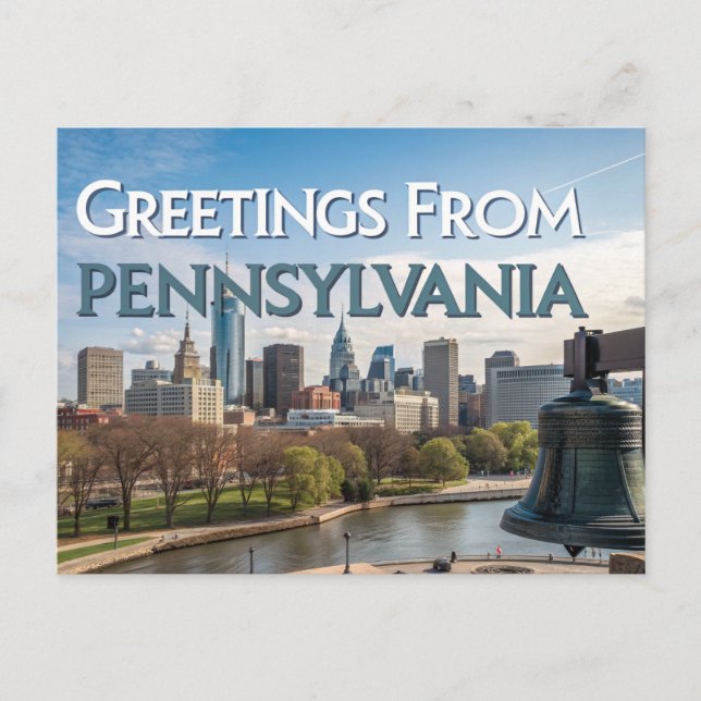 Grüße aus Pennsylvania Postkarte (Vorderseite)