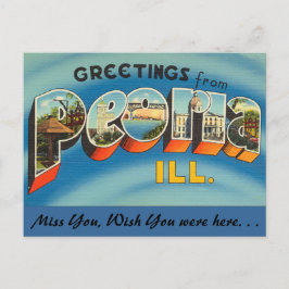Grüße aus Peoria Postkarte