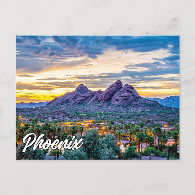 Grüße aus Phoenix, Arizona, USA Postkarte (Vorderseite)