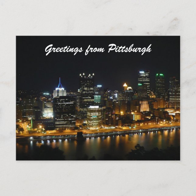 Grüße aus Pittsburgh Postkarte (Vorderseite)