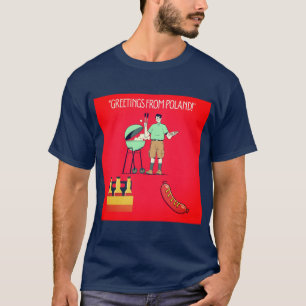 Grüße aus Polen – Grill- und Wurst-Vibes T-Shirt