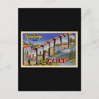 Grüße aus Portland Maine Postkarte