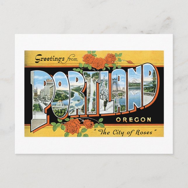 Grüße aus Portland, Oregon! Postkarte (Vorderseite)