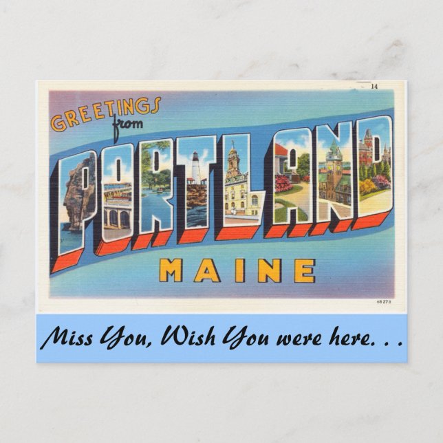 Grüße aus Portland Postkarte (Vorderseite)