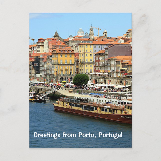 Grüße aus Porto, Portugal Postkarte (Vorderseite)