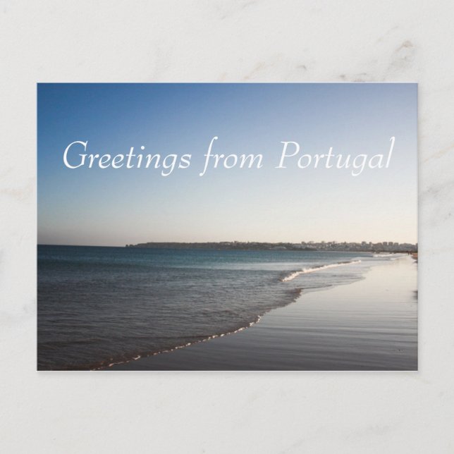 Grüße aus Portugal Postkarte (Vorderseite)