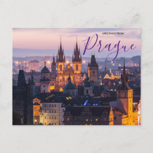 Grüße aus Prag Panoramapostkarte Tschechien Postkarte