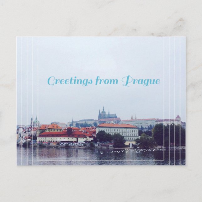 Grüße aus Prag, Tschechien Postkarte (Vorderseite)