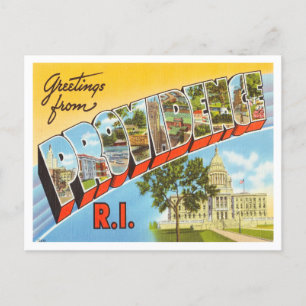 Grüße aus Providence, Rhode Island Reise Postkarte