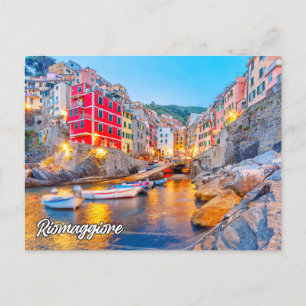 Grüße aus Riomaggiore, Italien Postkarte