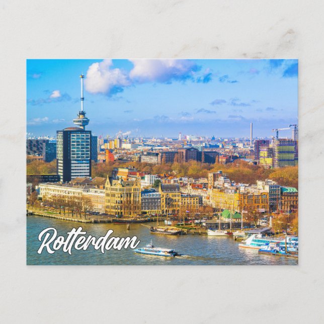 Grüße aus Rotterdam, Niederlande Postkarte (Vorderseite)