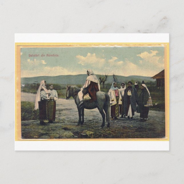 Grüße aus Rumänien, Postkarte 1910 (Vorderseite)