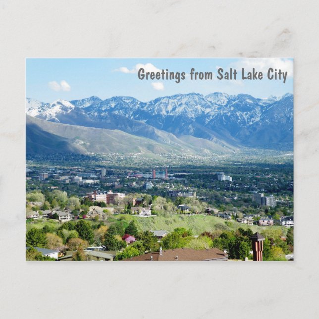 Grüße aus Salt Lake City Postkarte (Vorderseite)