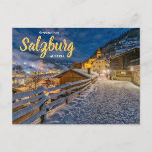 Grüße aus Salzburg Österreich Postkarte
