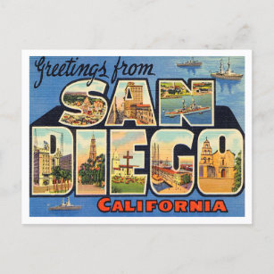 Grüße aus San Diego, Kalifornien Postkarte