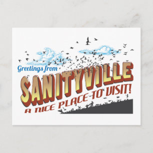 Grüße aus Sanityville - Ein schöner Ort zum Besuch Postkarte