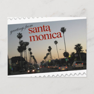 Grüße aus Santa Monica, Kalifornien Postkarte