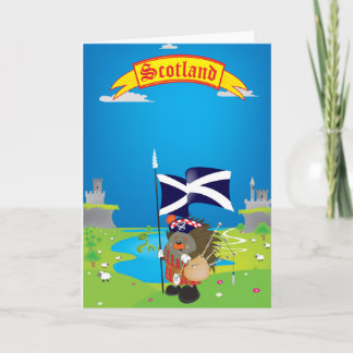 Grüße aus Schottland Karte