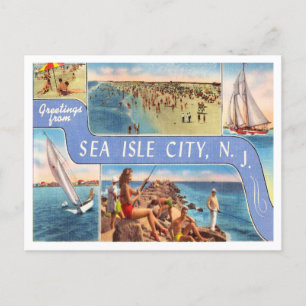Grüße aus Sea Isle City, New Jersey Reise Postkarte