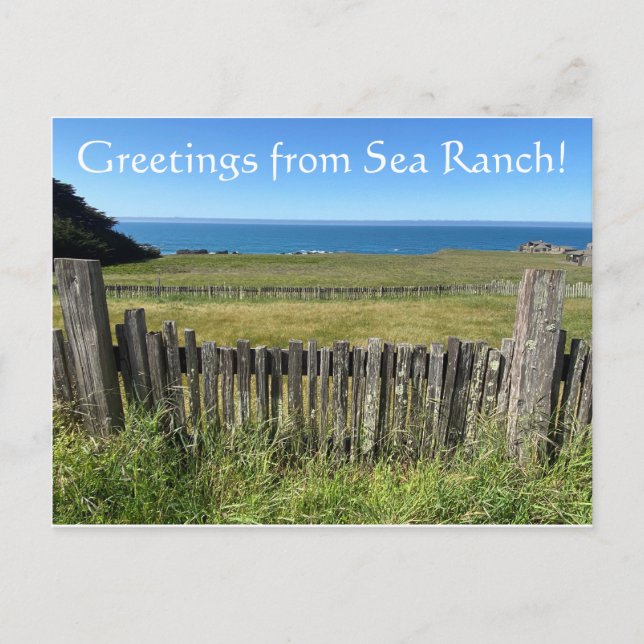Grüße aus Sea Ranch Postkarte (Vorderseite)