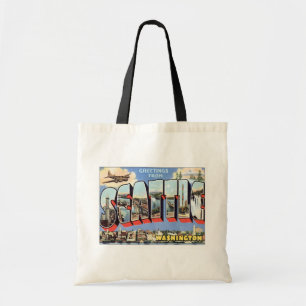 Grüße aus Seattle, Washington Travel Tragetasche
