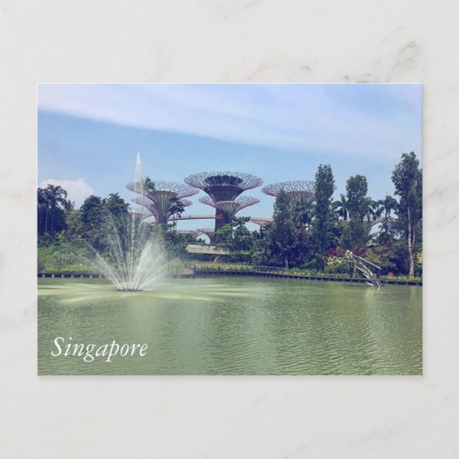 Grüße aus Singapur Postkarte (Vorderseite)