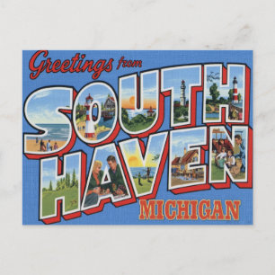 Grüße aus South Haven Michigan Postkarte