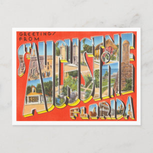 Grüße aus St. Augustine, Florida Reise Postkarte