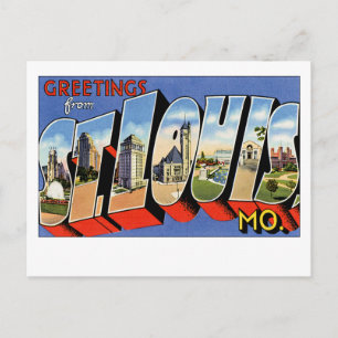Grüße aus St Louis Postkarte