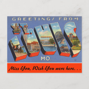 Grüße aus St. Louis Postkarte