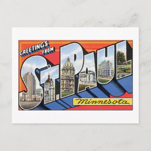 Grüße aus St. Paul Minnesota Postkarte