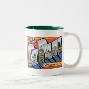 Grüße aus St.Paul Minnesota Zweifarbige Tasse
