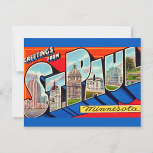 Grüße aus St. Paul, MN Postkarte