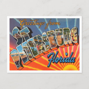 Grüße aus St. Petersburg, Florida Reise Postkarte