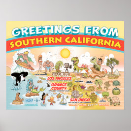 Grüße aus Südkalifornien-Poster Poster